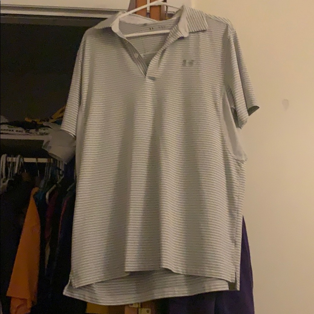 Mens under armor collard shirt